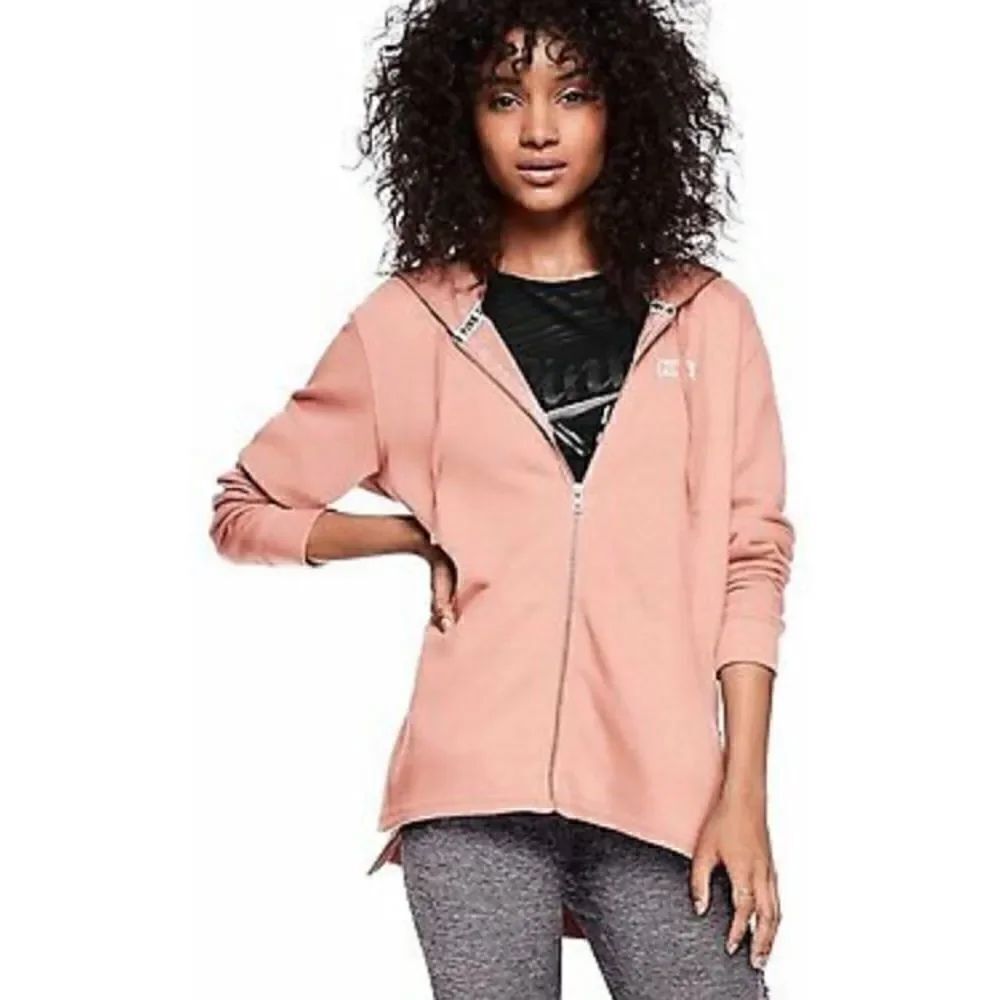 Victoria's Secret Pink Side Slit Full Zip Hoodie